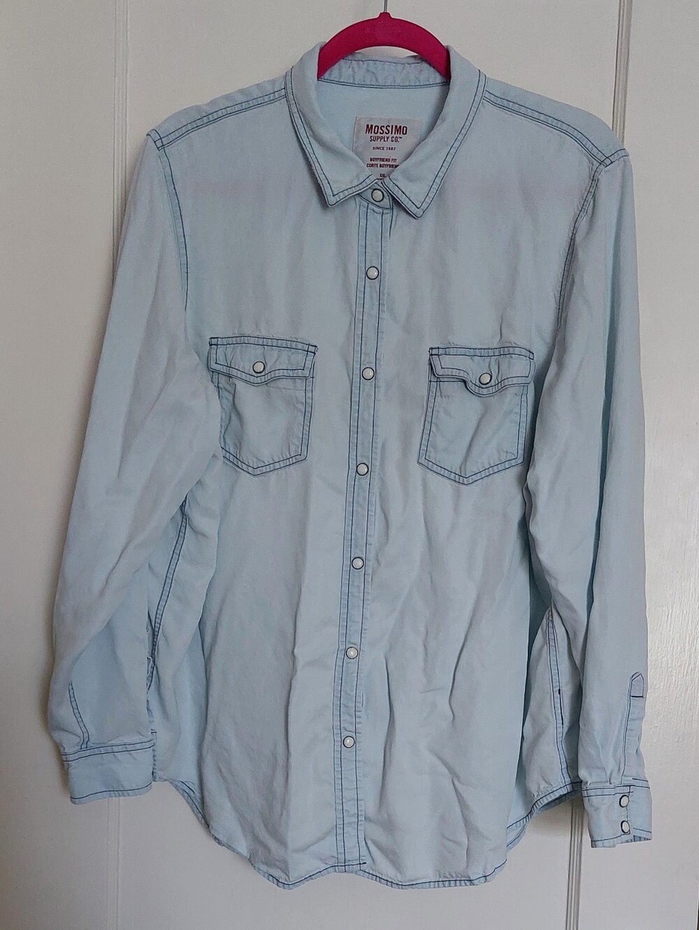 Mossimo Tencel Snap Button Down Top
